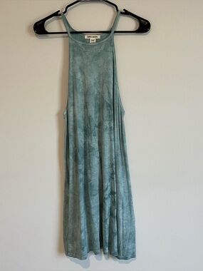 Billabong Sing Along Sage Green Tie-Dye Swing Dress- XS